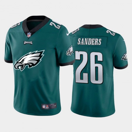 Philadelphia Eagles #26 Miles Sanders Green Men's Nike Big Team Logo Vapor Limited NFL Jersey