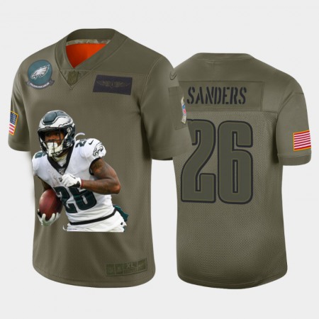 Philadelphia Eagles #26 Miles Sanders Nike Team Hero 2 Vapor Limited NFL Jersey Camo