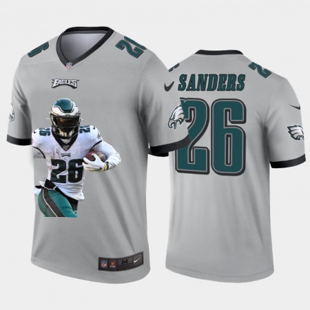 Philadelphia Eagles #26 Miles Sanders Nike Team Hero Vapor Limited NFL Jersey Grey