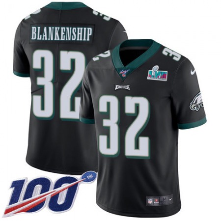 Nike Eagles #32 Reed Blankenship Black Alternate Super Bowl LVII Patch Men's Stitched NFL 100th Season Vapor Untouchable Limited Jersey