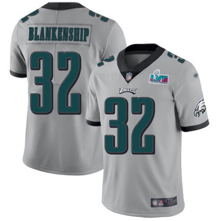 Nike Eagles #32 Reed Blankenship Silver Super Bowl LVII Patch Men's Stitched NFL Limited Inverted Legend Jersey