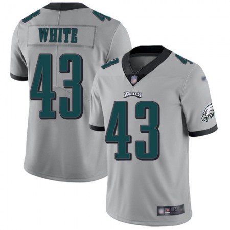 Nike Eagles #43 Kyzir White Silver Men's Stitched NFL Limited Inverted Legend Jersey