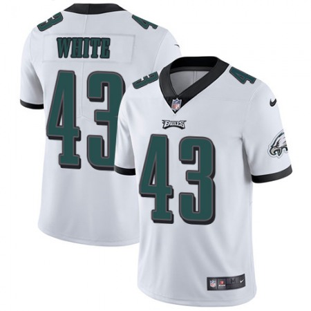 Nike Eagles #43 Kyzir White White Men's Stitched NFL Vapor Untouchable Limited Jersey