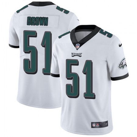 Nike Eagles #51 Zach Brown White Men's Stitched NFL Vapor Untouchable Limited Jersey