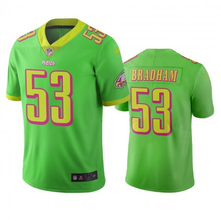 Philadelphia Eagles #53 Nigel Bradham Green Vapor Limited City Edition NFL Jersey