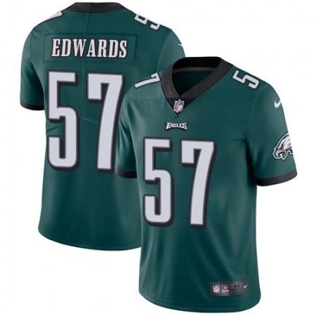 Nike Eagles #57 T. J. Edwards Green Team Color Men's Stitched NFL Vapor Untouchable Limited Jersey