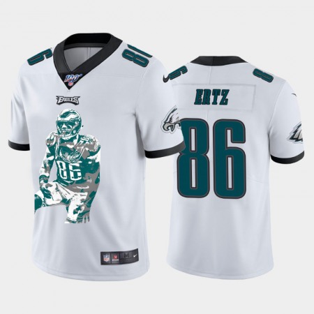 Philadelphia Eagles #86 Zach Ertz Nike Team Hero 2 Vapor Limited NFL 100 Jersey White