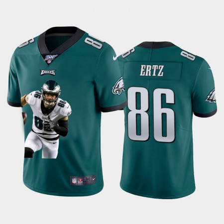 Philadelphia Eagles #86 Zach Ertz Nike Team Hero 3 Vapor Limited NFL 100 Jersey Green