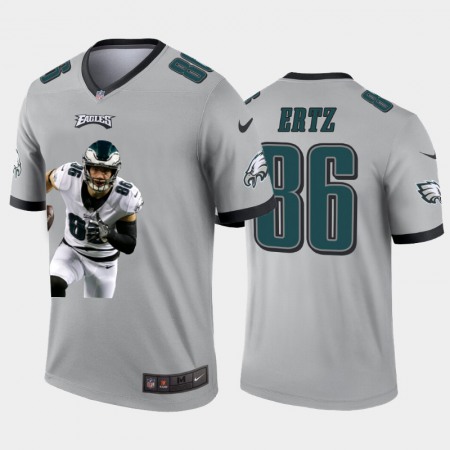 Philadelphia Eagles #86 Zach Ertz Nike Team Hero 3 Vapor Limited NFL Jersey Grey