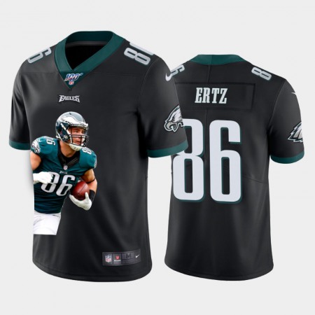 Philadelphia Eagles #86 Zach Ertz Nike Team Hero Vapor Limited NFL 100 Jersey Black