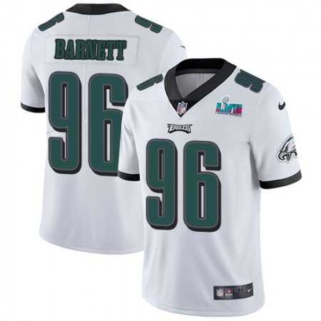 Nike Eagles #96 Derek Barnett White Super Bowl LVII Patch Men's Stitched NFL Vapor Untouchable Limited Jersey