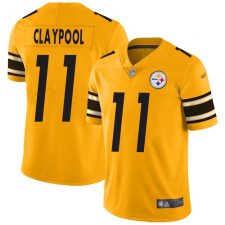 Nike Steelers #11 Chase Claypool Gold Men's Stitched NFL Limited Inverted Legend Jersey