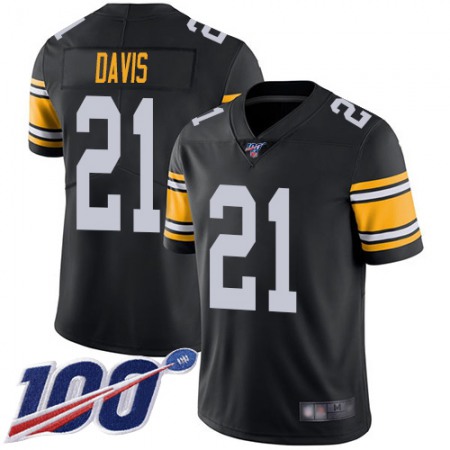 Nike Steelers #21 Sean Davis Black Alternate Men's Stitched NFL 100th Season Vapor Limited Jersey