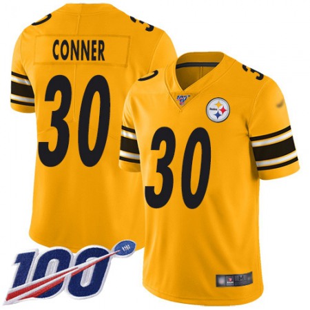 Nike Steelers #30 James Conner Gold Men's Stitched NFL Limited Inverted Legend 100th Season Jersey