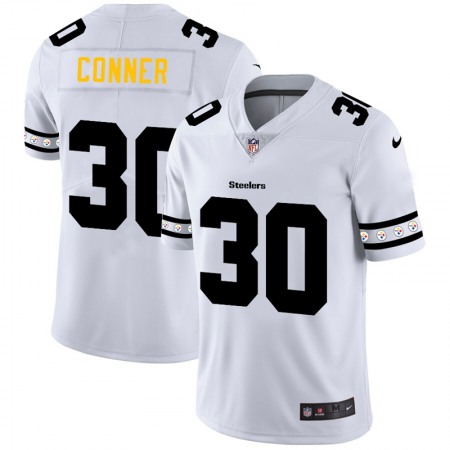 Pittsburgh Steelers #30 James Conner Nike White Team Logo Vapor Limited NFL Jersey