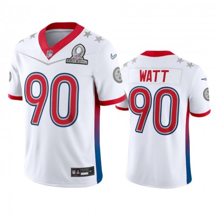 Nike Steelers #90 T.J. Watt Men's NFL 2022 AFC Pro Bowl Game Jersey White