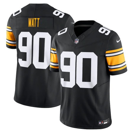 Pittsburgh Steelers #90 T.J. Watt Nike Men's Black Vapor F.U.S.E. Limited Jersey Alternate