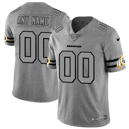 Nike Washington Commanders Custom Men's Gray Gridiron II Vapor Untouchable Limited NFL Jersey