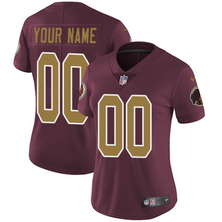 Nike Washington Commanders Customized Burgundy Red Alternate Stitched Vapor Untouchable Limited Women's NFL Jersey