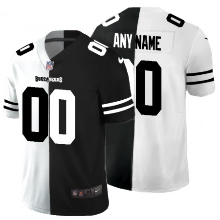 Tampa Bay Buccaneers Custom Men's Black V White Peace Split Nike Vapor Untouchable Limited NFL Jersey