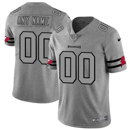 Tampa Bay Buccaneers Custom Men's Nike Gray Gridiron II Vapor Untouchable Limited NFL Jersey