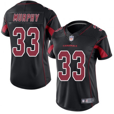 Nike Cardinals #33 Byron Murphy Black Women's Stitched NFL Limited Rush Jersey