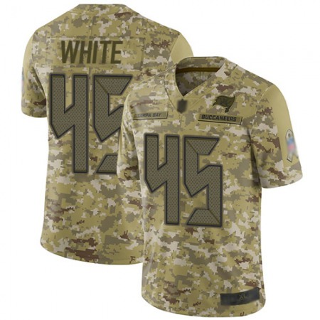 Nike Buccaneers #45 Devin White Camo Youth Stitched NFL Limited 2018 Salute to Service Jersey