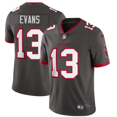 Tampa Bay Buccaneers #13 Mike Evans Youth Nike Pewter Alternate Vapor Limited Jersey