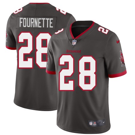 Tampa Bay Buccaneers #28 Leonard Fournette Youth Nike Pewter Alternate Vapor Limited Jersey