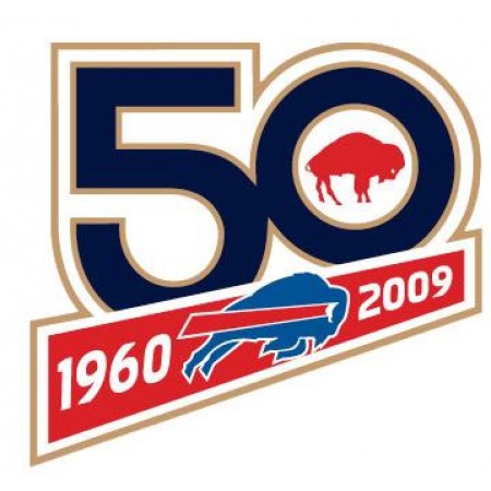 Stitched Buffalo Bills 50th Anniversary Jersey Patch