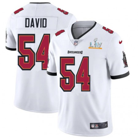 Tampa Bay Buccaneers #54 Lavonte David Youth Super Bowl LV Bound Nike White Vapor Limited Jersey