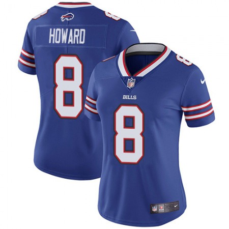 Nike Bills #8 O. J. Howard Royal Blue Team Color Women's Stitched NFL Vapor Untouchable Limited Jersey