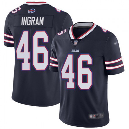 Nike Bills #46 Ja'Marcus Ingram Navy Youth Stitched NFL Limited Inverted Legend Jersey