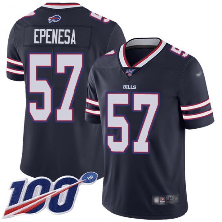 Nike Bills #57 A.J. Epenesas Navy Youth Stitched NFL Limited Inverted Legend 100th Season Jersey