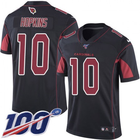 Nike Cardinals #10 DeAndre Hopkins Black Youth Stitched NFL Limited Rush 100th Season Jersey