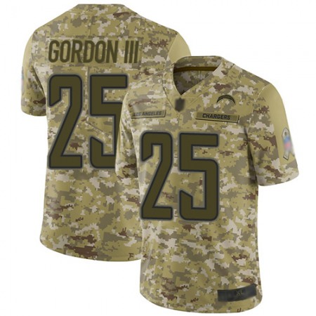 Nike Chargers #25 Melvin Gordon III Camo Youth Stitched NFL Limited 2018 Salute to Service Jersey