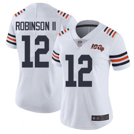 Nike Bears #12 Allen Robinson II White Alternate Women's Stitched NFL Vapor Untouchable Limited 100th Season Jersey