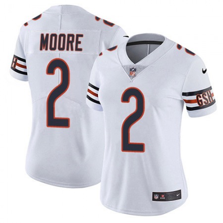 Nike Bears #2 D.J. Moore White Women's Stitched NFL Vapor Untouchable Limited Jersey