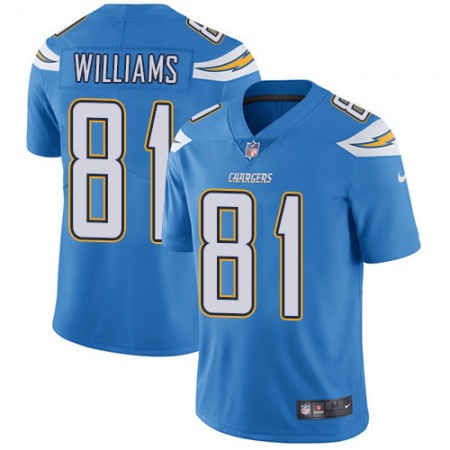 Nike Chargers #81 Mike Williams Electric Blue Alternate Youth Stitched NFL Vapor Untouchable Limited Jersey