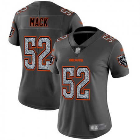 Nike Bears #52 Khalil Mack Gray Static Women's Stitched NFL Vapor Untouchable Limited Jersey