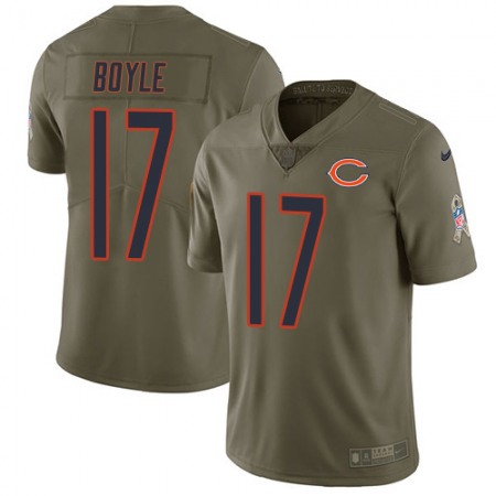 Nike Bears #17 Tim Boyle Olive Youth Stitched NFL Limited 2017 Salute To Service Jersey