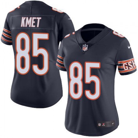 Nike Bears #85 Cole Kmet Navy Blue Team Color Women's Stitched NFL Vapor Untouchable Limited Jersey