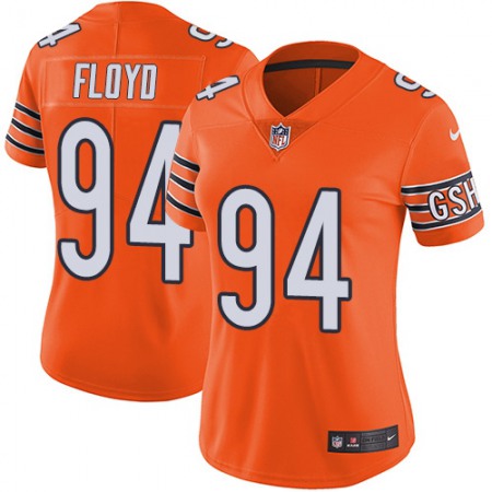 Nike Bears #94 Leonard Floyd Orange Women's Stitched NFL Limited Rush Jersey