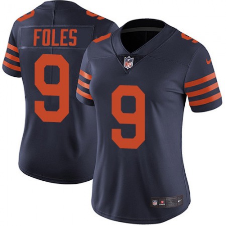 Nike Bears #9 Nick Foles Navy Blue Alternate Women's Stitched NFL Vapor Untouchable Limited Jersey