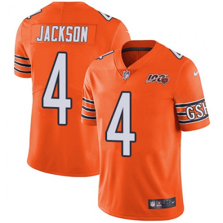 Nike Bears #4 Eddie Jackson Orange Youth Stitched NFL Limited Rush 100th Season Jersey