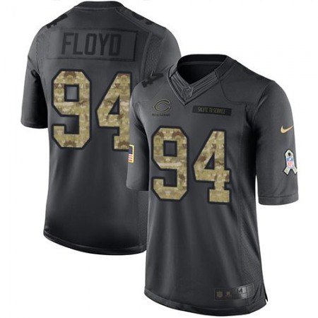 Nike Bears #94 Leonard Floyd Black Youth Stitched NFL Limited 2016 Salute to Service Jersey