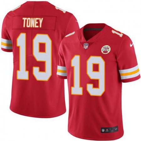 Nike Chiefs #19 Kadarius Toney Red Team Color Youth Stitched NFL Vapor Untouchable Limited Jersey