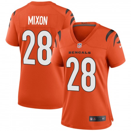 Cincinnati Bengals #28 Joe Mixon Orange Nike Women's Game Jersey