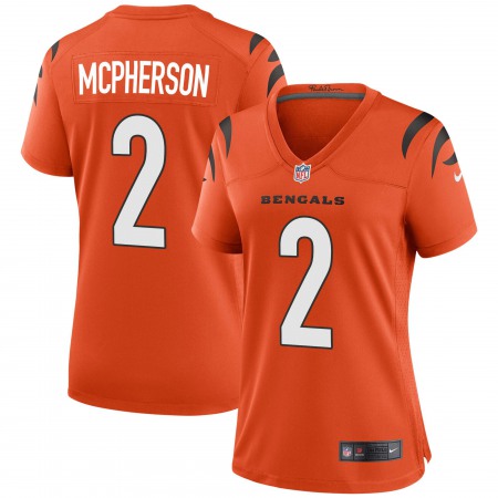 Cincinnati Bengals #2 Evan McPherson Orange Nike Women's Game Jersey