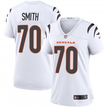 Cincinnati Bengals #70 D'Ante Smith White Nike Women's Game Jersey